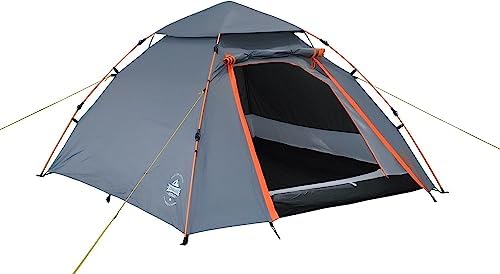 Les Meilleures Tentes Camping Pop-up 1-2 Personnes DUNLOP, Bleu/Gris