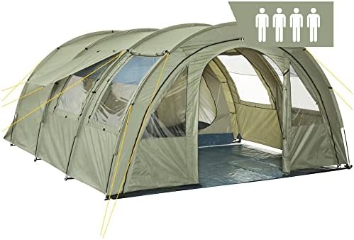 Top 5 tentes tunnel pour 4 personnes: CampFeuer | Vestibule spacieux, étanchéité 5000mm | avec tapis de sol