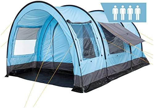 Les meilleures tentes tunnels pour 6 personnes : CampFeuer Tente Tunnel Caza avec immense vestibule