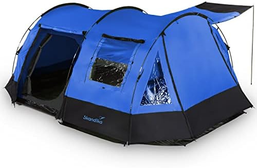 Comparatif de tentes de camping familiales : Skandika Helsinki – 525 x 410 cm – 6 personnes