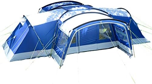 Les meilleures tentes de camping Skandika Egersund pour 5/7 personnes avec technologie Sleeper et tapis de sol cousu.