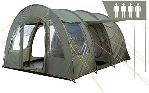 Les meilleures tentes tunnel CampFeuer pour 6 personnes: Grand vestibule, imperméabilité 5000 mm