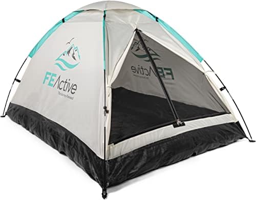 Tentes de camping pop-up DUNLOP 1-2 personnes, bleu/gris : sélection pratique pour les activités extérieures