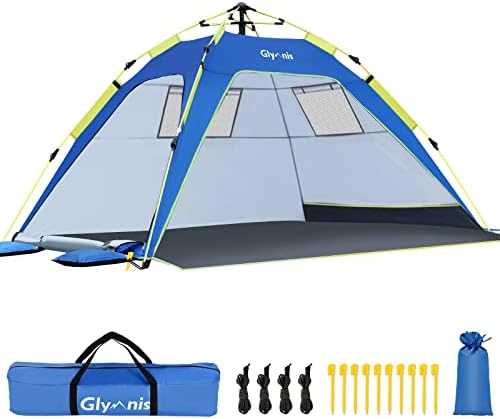 Les Meilleures tentes de plage pour 3-4 personnes: Protection solaires automatique Glymnis