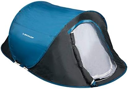 Les Meilleures Tentes Pop-up DUNLOP pour 1-2 Personnes en Bleu et Gris