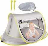 Les meilleures tentes de plage pour bébé, imperméables UPF 50+ avec moustiquaire – pliables et respirantes
