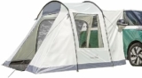 Les meilleures tentes de camping Skandika pour 4 personnes – Tente tunnel Kemi avec 2 cabines et paroi frontale amovible
