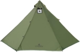 Les meilleurs tentes légères pour poêle à bois: le Preself Tipi chaud