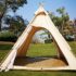 Les meilleures tentes chaudes avec trou de poêle : JTYX Tente Pyramid Tipi