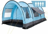 Les meilleures tentes tunnel multi pour 4 personnes : CampFeuer, immense vestibule, tapis de sol
