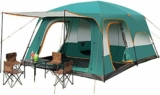 Les meilleures tentes de camping familiales légères et étanches: Outsunny Tente de Camping familiale 4-6 Personnes Tente dôme étanche légère, ventilée 2 cabines fenêtre Grande Porte Facile à Monter 4,3L x 2,4l x 1,7H m Bleu Blanc
