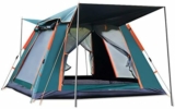 Découvrez les meilleures tentes de camping instantanées pour 4 à 6 personnes avec 5 fenêtres et double couche étanche