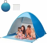 Meilleures tentes de plage pour 2 à 4 personnes: Protection solaire et étanchéité – Bleu