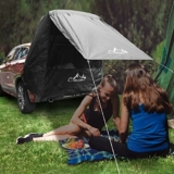 Top Accessoires de Tente Caravane: VidaXL Tente Universelle avec Auvent Amovible, Réseau de Ventilation Gris