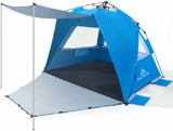 Les meilleures tentes de plage portables avec protection – Brace Master Tente de Plage Abri
