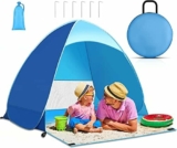 Top 5 meilleures tentes de plage instantanées pour 1-2 personnes – Protection UV UPF 50+