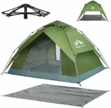 Top 5 tentes de camping imperméables instantanées pour 2-3 personnes : Night Cat Tente Pop Up