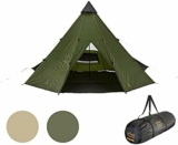 Les meilleures tentes familiales pour 10 personnes : Test et comparatif de la Tente ronde Grand Canyon Indiana 10