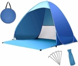 Les meilleures tentes de plage : Abri soleil pop up automatique, protection UV instantanée