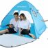Comparatif de tentes de plage pour 4-6 personnes : Glymnis pop-up, abri solaire portatif hydraulique