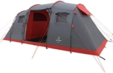 Les Meilleures Tentes Familiales: Timber Ridge Tente Tunnel de Camping 6P avec Pare-Soleil | 2 Chambres à Coucher | Salon