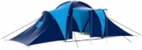 Les meilleurs accessoires de tente pour caravane avec zone de couchage, auvent amovible et réseau de ventilation gris – vidaXL